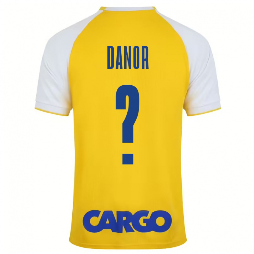 Niño Fútbol Camiseta Yaheli Danor #0 Amarillo Blanco 1ª Equipación 2024/25 Argentina