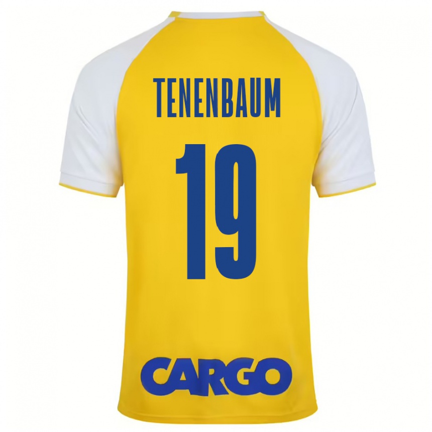 Niño Fútbol Camiseta Daniel Tenenbaum #19 Amarillo Blanco 1ª Equipación 2024/25 Argentina