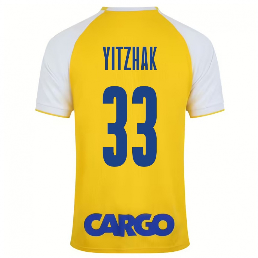 Niño Fútbol Camiseta Or Yitzhak #33 Amarillo Blanco 1ª Equipación 2024/25 Argentina