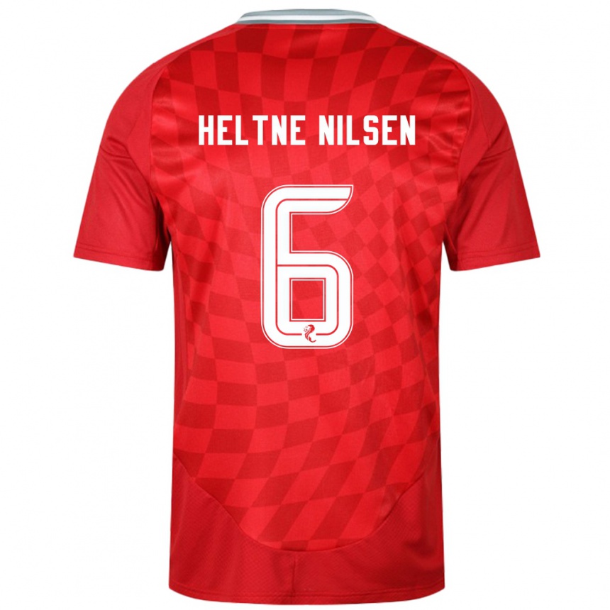 Niño Fútbol Camiseta Sivert Heltne Nilsen #6 Rojo 1ª Equipación 2024/25 Argentina