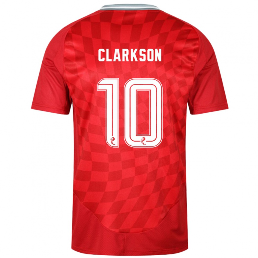 Niño Fútbol Camiseta Leighton Clarkson #10 Rojo 1ª Equipación 2024/25 Argentina