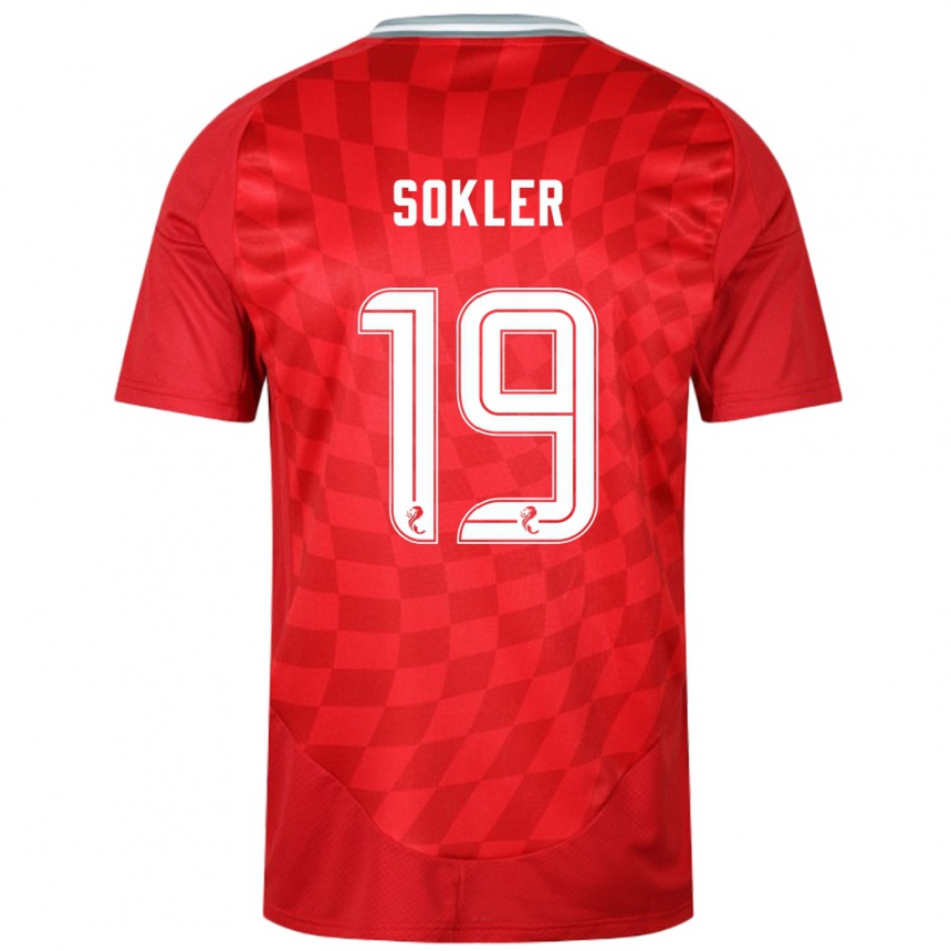 Niño Fútbol Camiseta Ester Sokler #19 Rojo 1ª Equipación 2024/25 Argentina