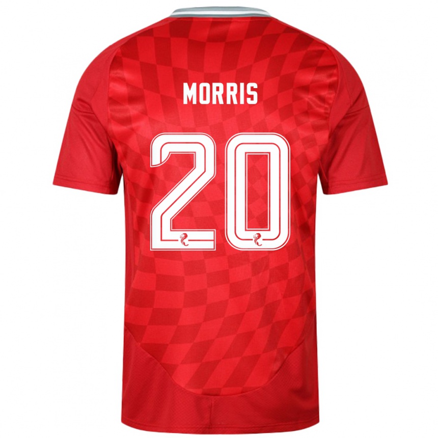 Niño Fútbol Camiseta Shayden Morris #20 Rojo 1ª Equipación 2024/25 Argentina