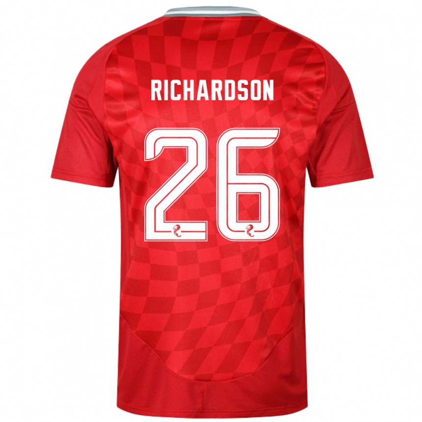 Niño Fútbol Camiseta Jayden Richardson #26 Rojo 1ª Equipación 2024/25 Argentina