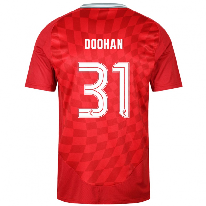 Niño Fútbol Camiseta Ross Doohan #31 Rojo 1ª Equipación 2024/25 Argentina