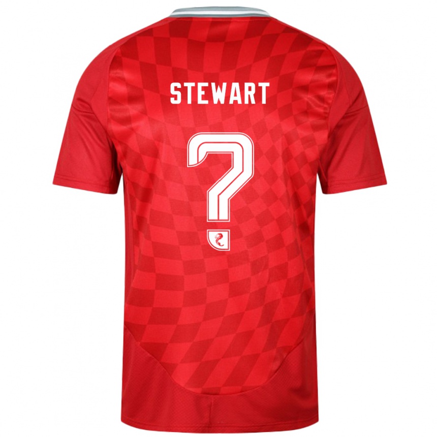 Niño Fútbol Camiseta Alfie Stewart #0 Rojo 1ª Equipación 2024/25 Argentina