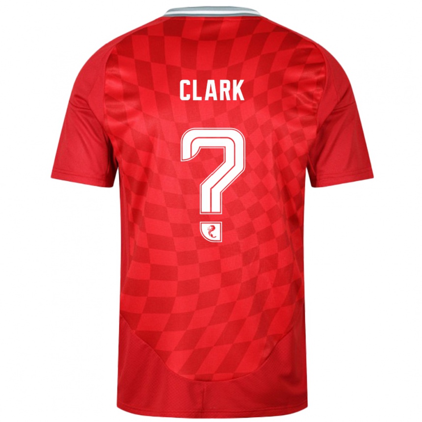 Niño Fútbol Camiseta Ellis Clark #0 Rojo 1ª Equipación 2024/25 Argentina