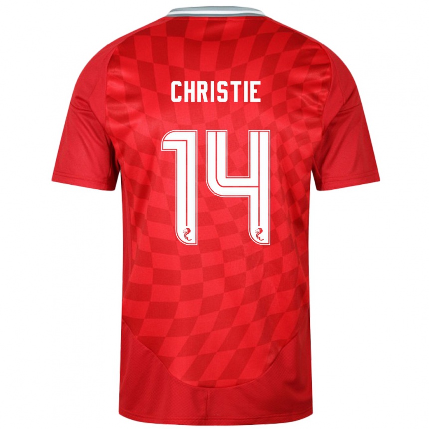 Niño Fútbol Camiseta Mya Christie #14 Rojo 1ª Equipación 2024/25 Argentina