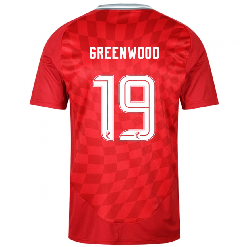 Niño Fútbol Camiseta Brodie Greenwood #19 Rojo 1ª Equipación 2024/25 Argentina