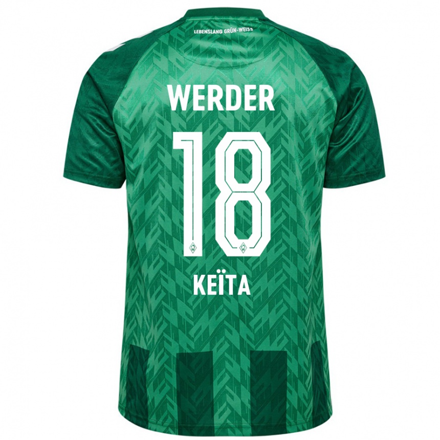 Niño Fútbol Camiseta Naby Keïta #18 Verde 1ª Equipación 2024/25 Argentina