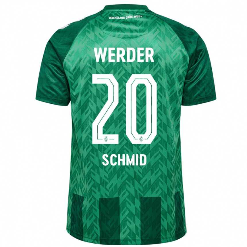 Niño Fútbol Camiseta Romano Schmid #20 Verde 1ª Equipación 2024/25 Argentina