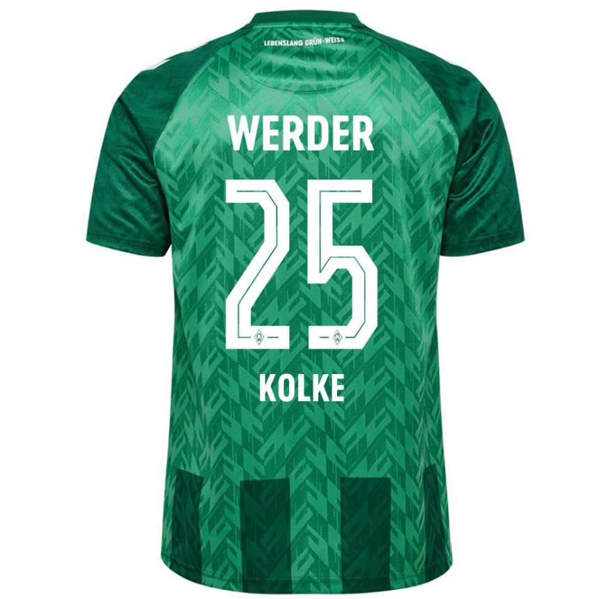 Niño Fútbol Camiseta Markus Kolke #25 Verde 1ª Equipación 2024/25 Argentina