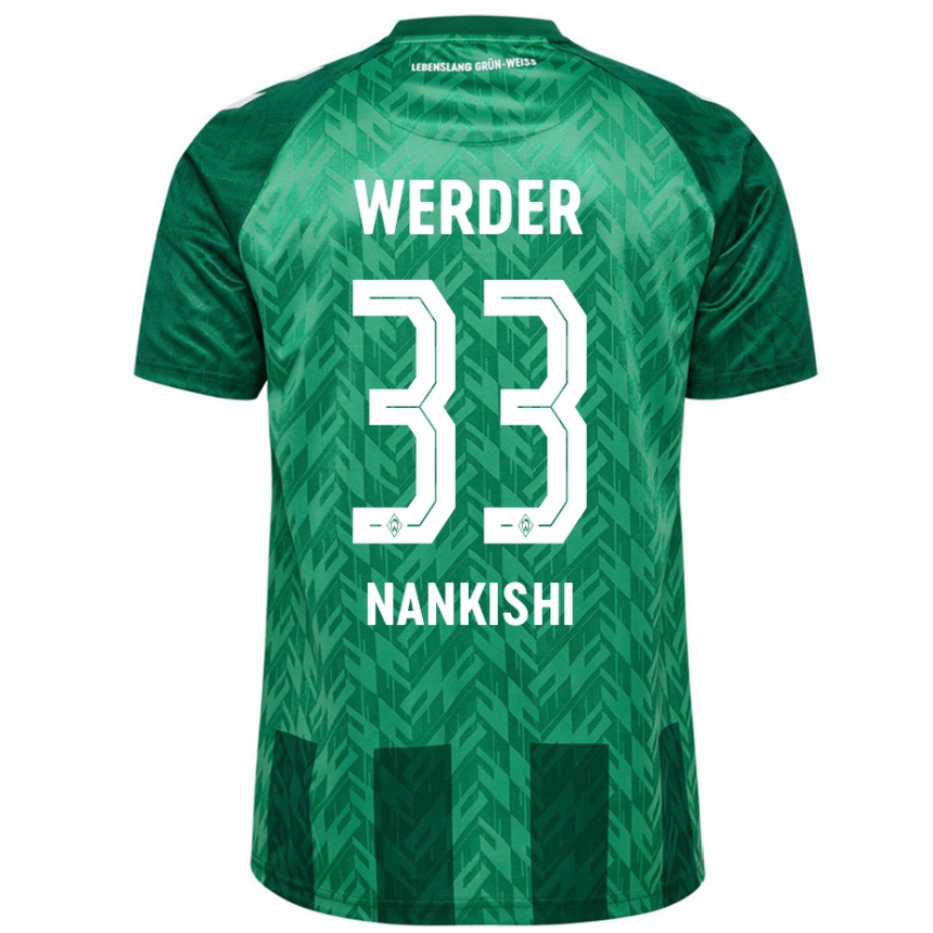 Niño Fútbol Camiseta Abdenego Nankishi #33 Verde 1ª Equipación 2024/25 Argentina