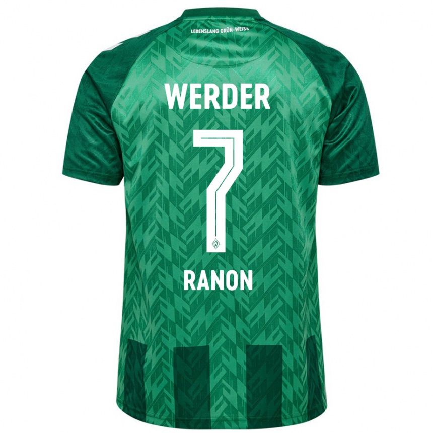 Niño Fútbol Camiseta Yuval Ranon #7 Verde 1ª Equipación 2024/25 Argentina