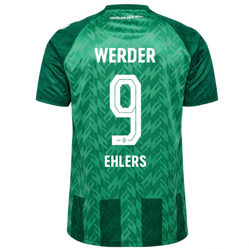 Niño Fútbol Camiseta Jannic Ehlers #9 Verde 1ª Equipación 2024/25 Argentina