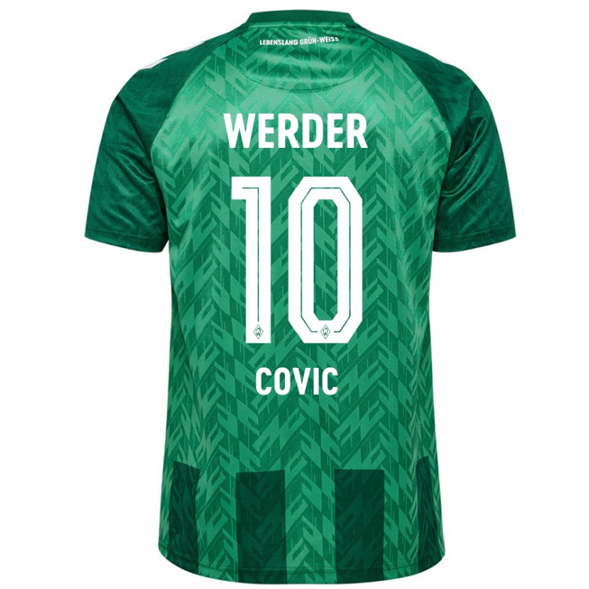 Niño Fútbol Camiseta Patrice Covic #10 Verde 1ª Equipación 2024/25 Argentina