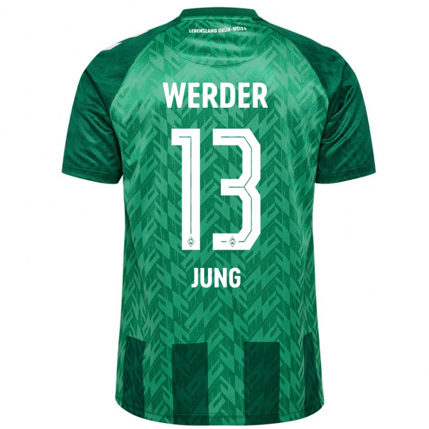 Niño Fútbol Camiseta Seong-Hyeon Jung #13 Verde 1ª Equipación 2024/25 Argentina