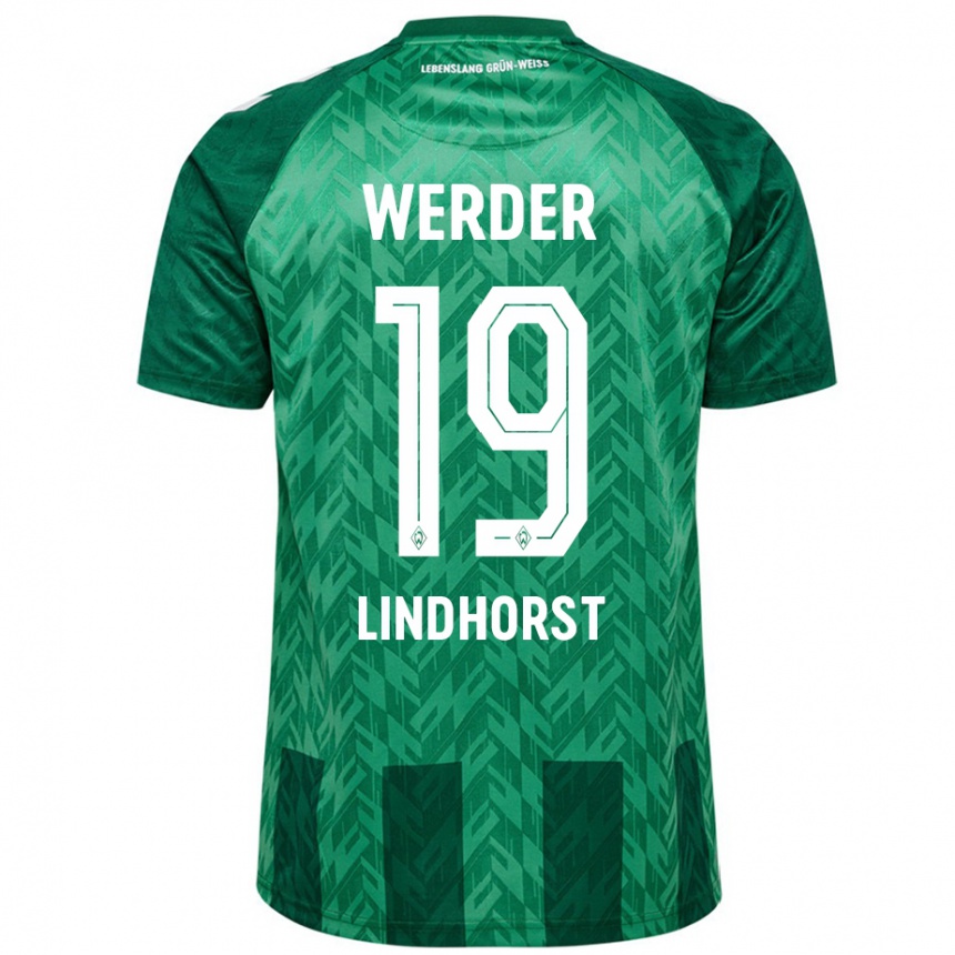 Niño Fútbol Camiseta Jerrit Lindhorst #19 Verde 1ª Equipación 2024/25 Argentina