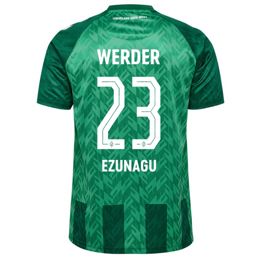 Niño Fútbol Camiseta Ike Ezunagu #23 Verde 1ª Equipación 2024/25 Argentina