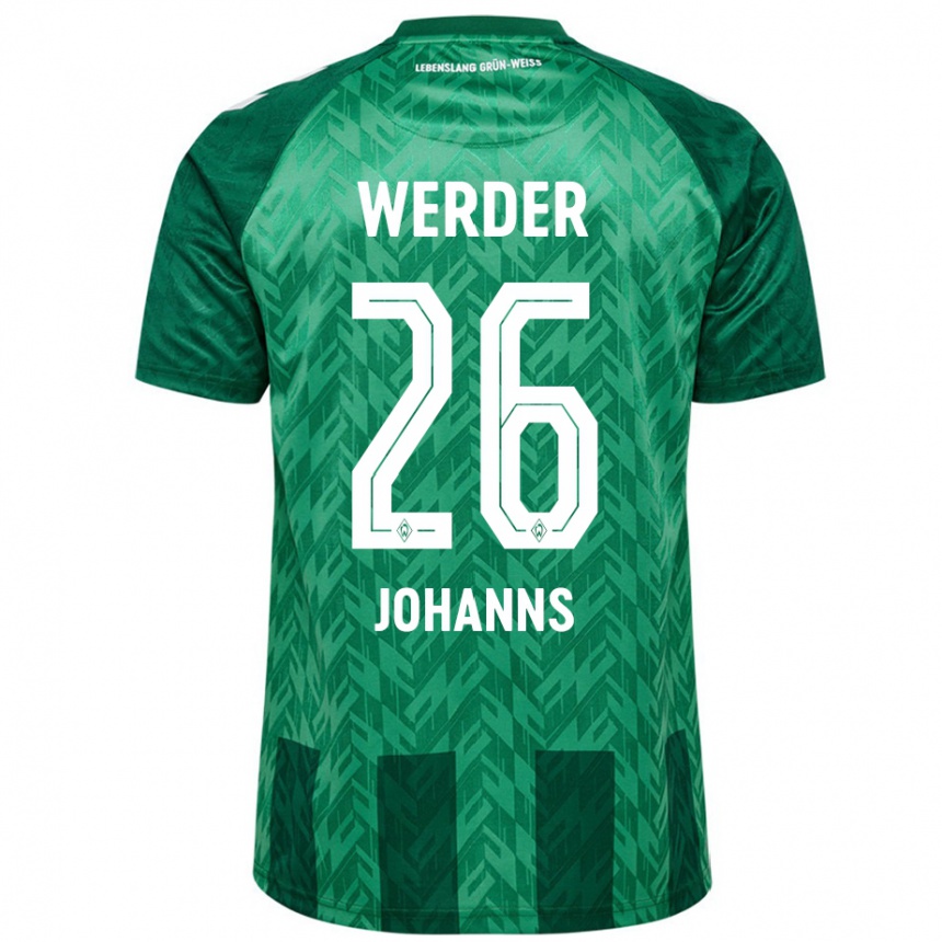 Niño Fútbol Camiseta Lennart Johanns #26 Verde 1ª Equipación 2024/25 Argentina