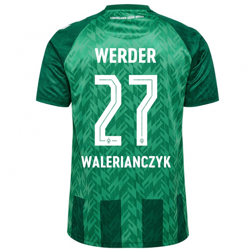 Niño Fútbol Camiseta Dennis Walerianczyk #27 Verde 1ª Equipación 2024/25 Argentina