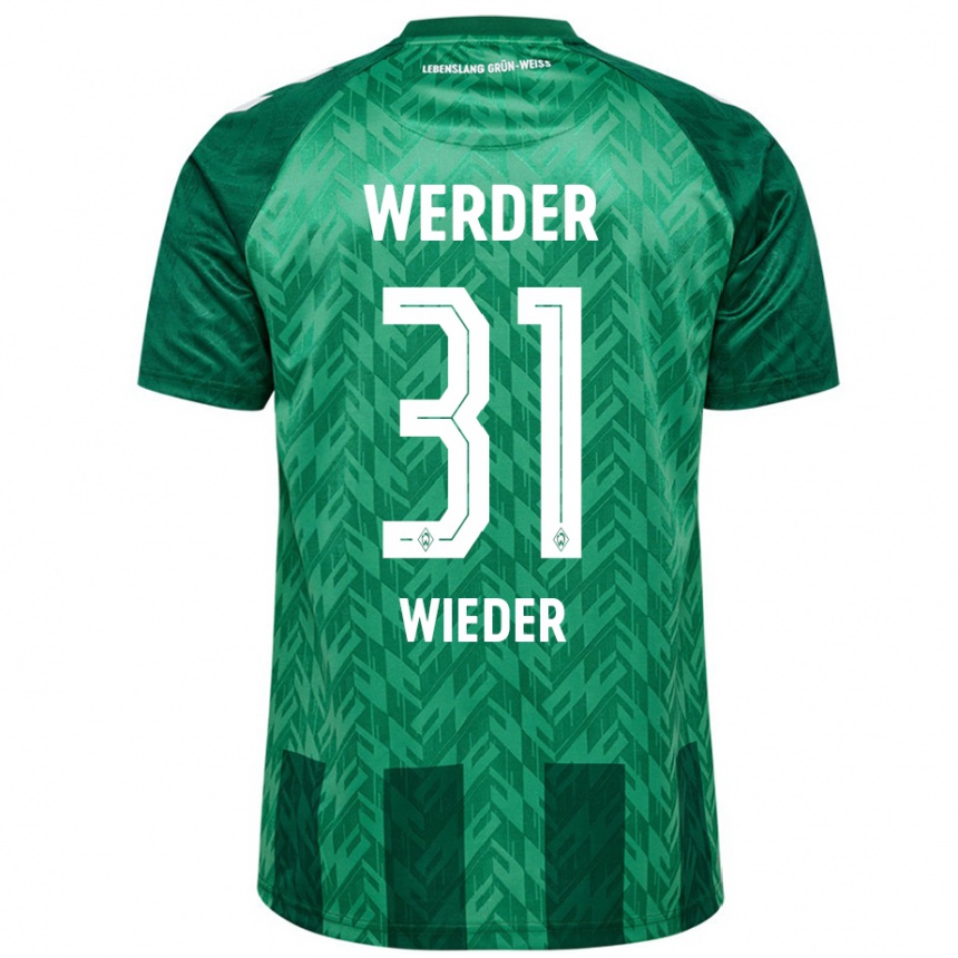 Niño Fútbol Camiseta Verena Wieder #31 Verde 1ª Equipación 2024/25 Argentina