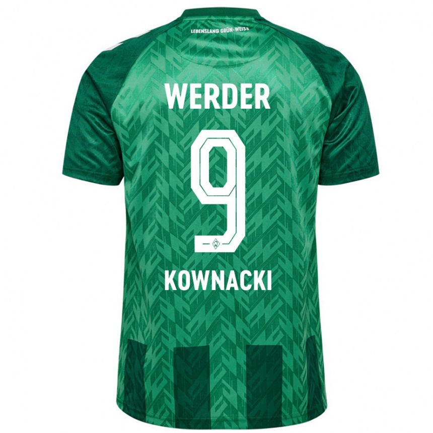 Niño Fútbol Camiseta Dawid Kownacki #9 Verde 1ª Equipación 2024/25 Argentina