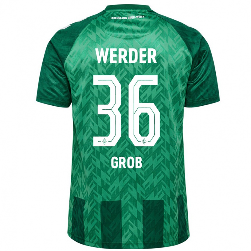 Niño Fútbol Camiseta Christian Groß #36 Verde 1ª Equipación 2024/25 Argentina