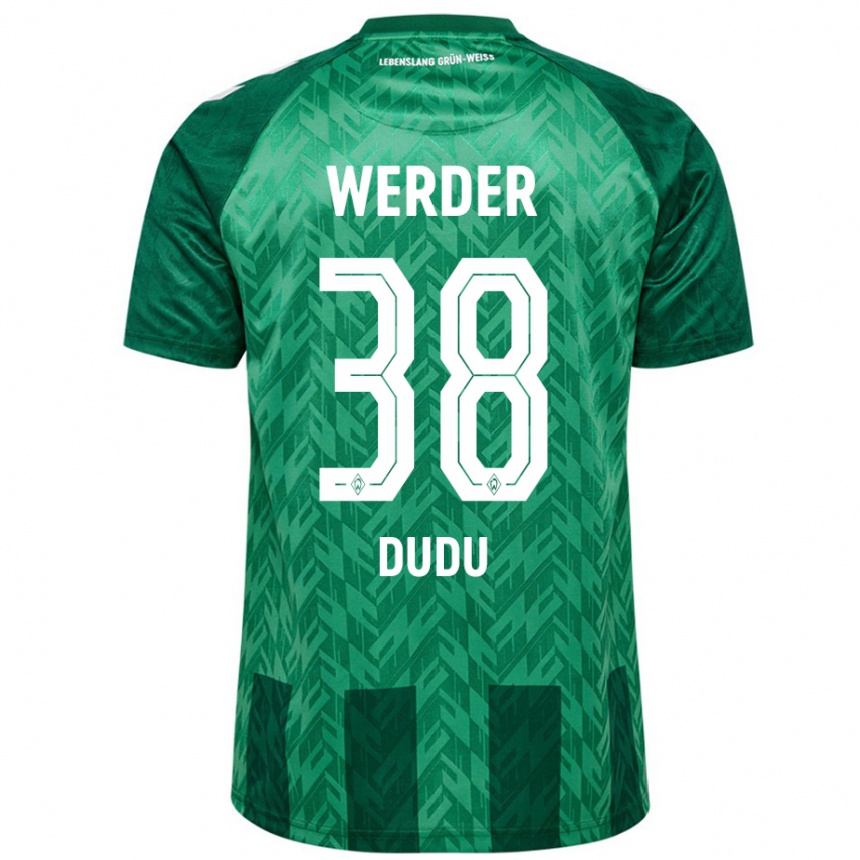 Niño Fútbol Camiseta Dudu #38 Verde 1ª Equipación 2024/25 Argentina