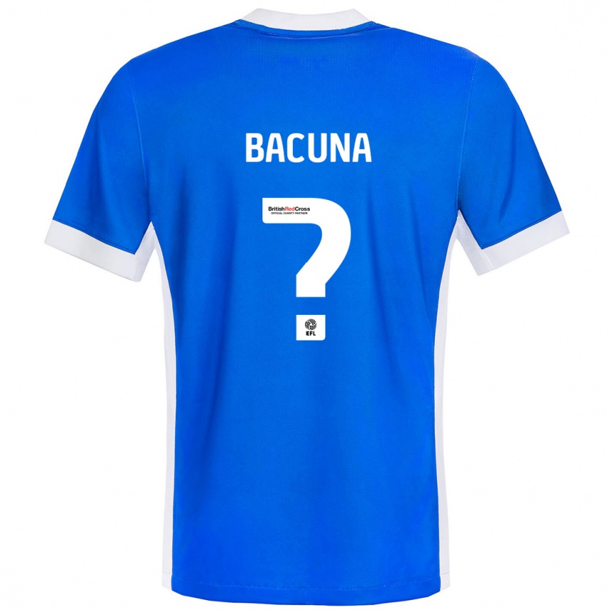 Niño Fútbol Camiseta Juninho Bacuna #0 Azul Blanco 1ª Equipación 2024/25 Argentina