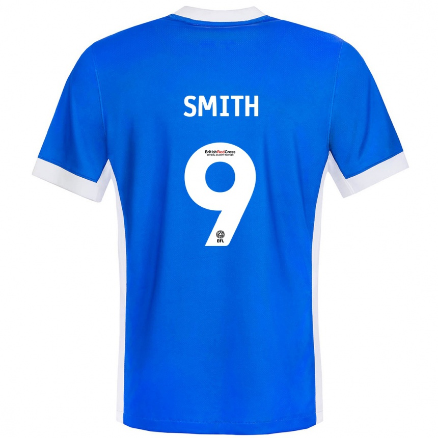 Niño Fútbol Camiseta Libby Smith #9 Azul Blanco 1ª Equipación 2024/25 Argentina