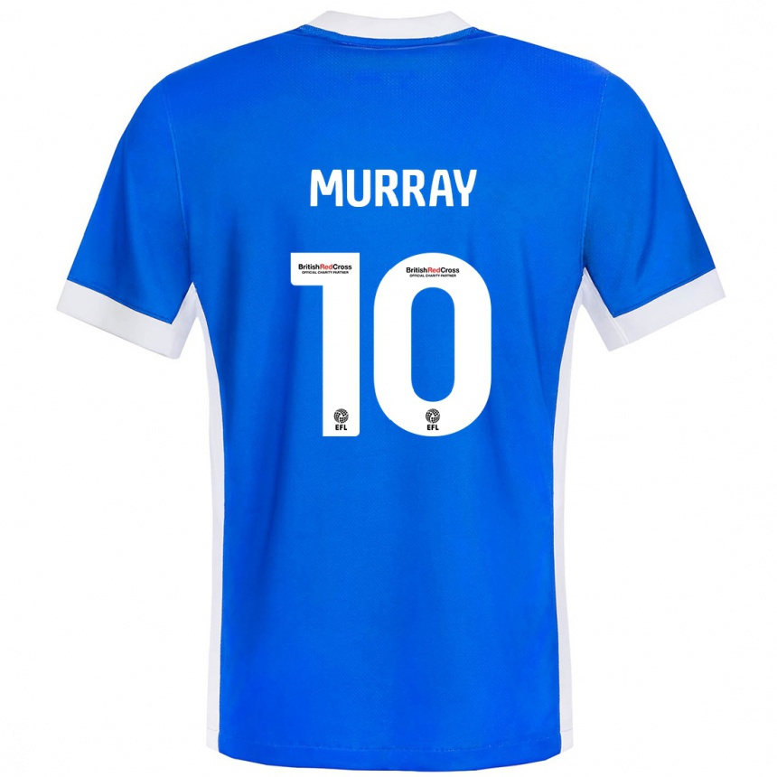 Niño Fútbol Camiseta Christie Murray #10 Azul Blanco 1ª Equipación 2024/25 Argentina