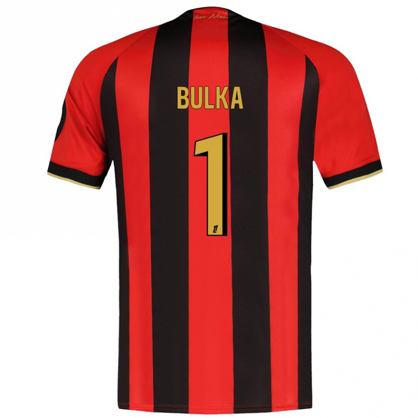 Niño Fútbol Camiseta Marcin Bulka #1 Rojo Negro 1ª Equipación 2024/25 Argentina