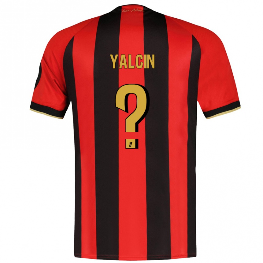 Niño Fútbol Camiseta Noah Yalcin #0 Rojo Negro 1ª Equipación 2024/25 Argentina