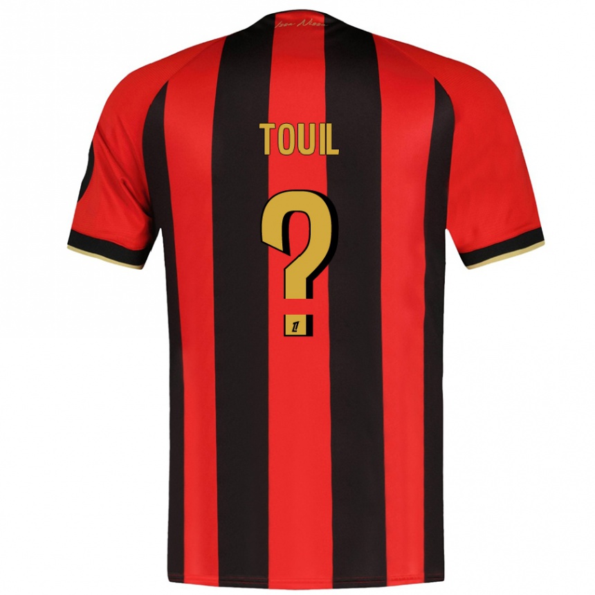 Niño Fútbol Camiseta Yanis Touil #0 Rojo Negro 1ª Equipación 2024/25 Argentina