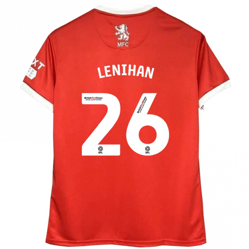 Niño Fútbol Camiseta Darragh Lenihan #26 Rojo Blanco 1ª Equipación 2024/25 Argentina