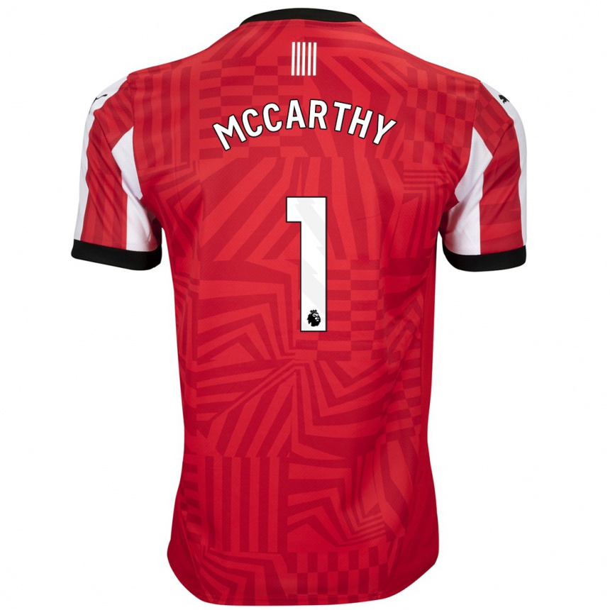 Niño Fútbol Camiseta Alex Mccarthy #1 Rojo Blanco 1ª Equipación 2024/25 Argentina