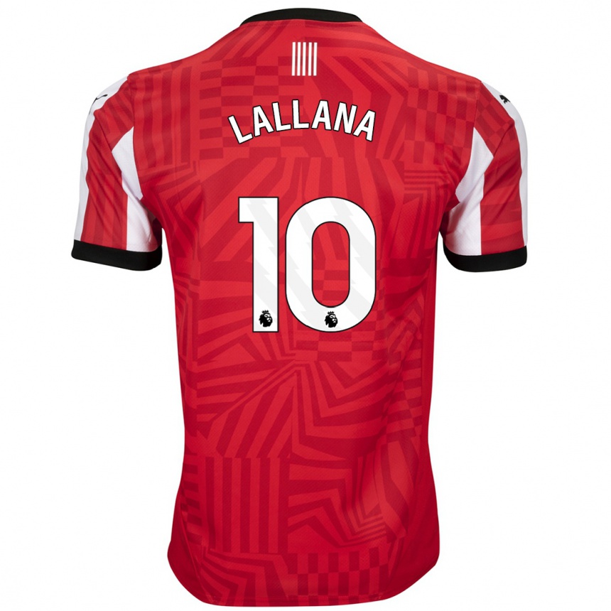 Niño Fútbol Camiseta Adam Lallana #10 Rojo Blanco 1ª Equipación 2024/25 Argentina