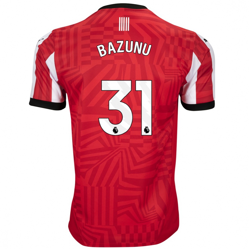 Niño Fútbol Camiseta Gavin Bazunu #31 Rojo Blanco 1ª Equipación 2024/25 Argentina