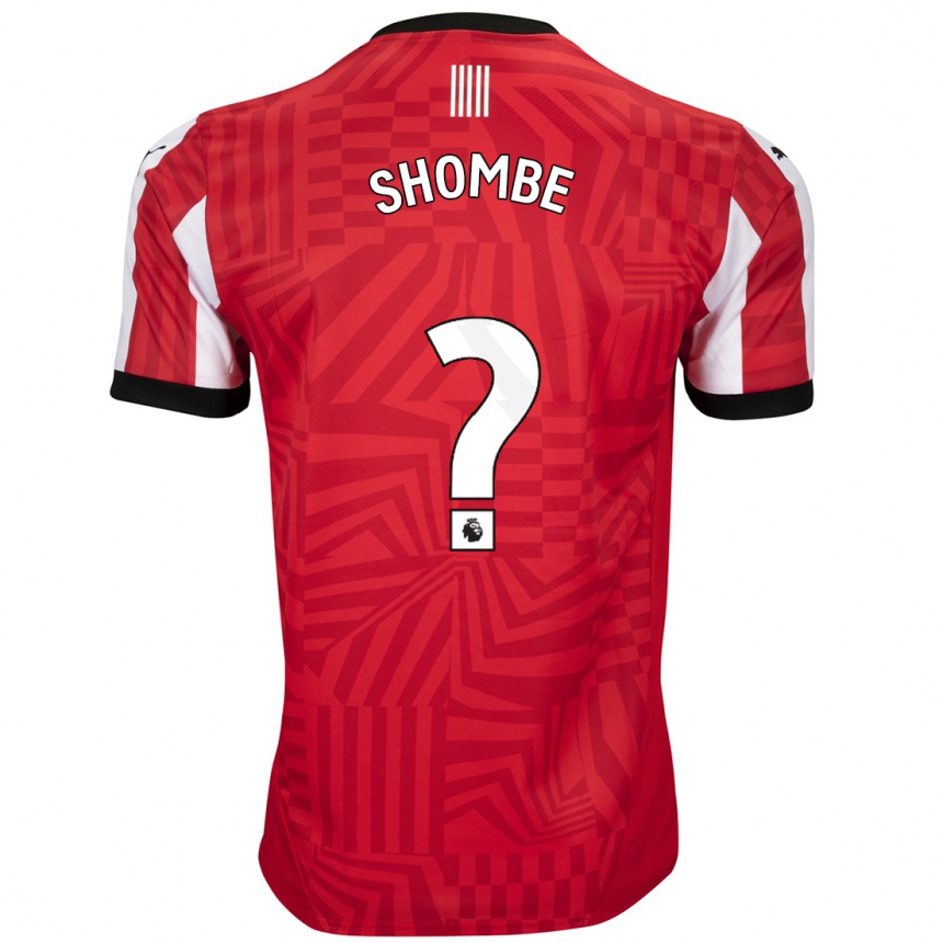 Niño Fútbol Camiseta Khiani Shombe #0 Rojo Blanco 1ª Equipación 2024/25 Argentina