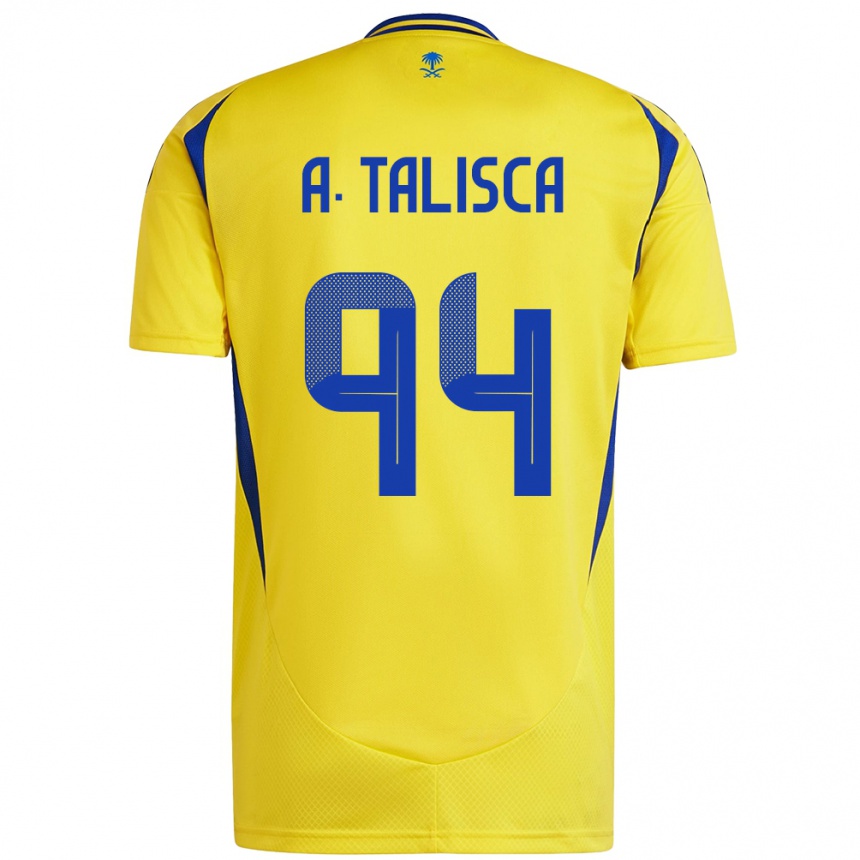 Niño Fútbol Camiseta Talisca #94 Amarillo Azul 1ª Equipación 2024/25 Argentina