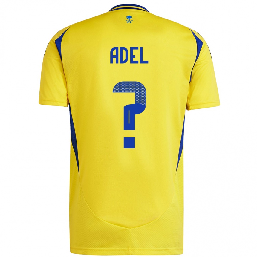 Niño Fútbol Camiseta Aida Adel #0 Amarillo Azul 1ª Equipación 2024/25 Argentina