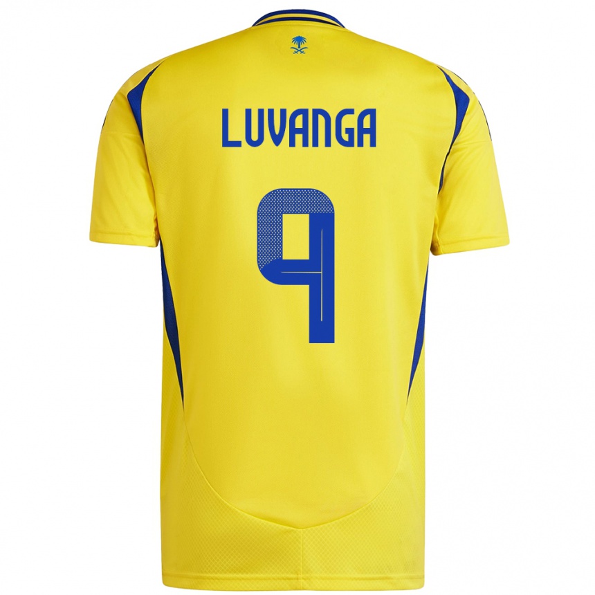 Niño Fútbol Camiseta Clara Luvanga #9 Amarillo Azul 1ª Equipación 2024/25 Argentina