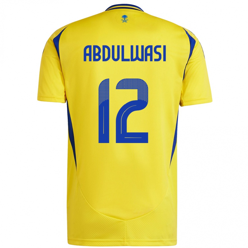 Niño Fútbol Camiseta Dalal Abdulwasi #12 Amarillo Azul 1ª Equipación 2024/25 Argentina