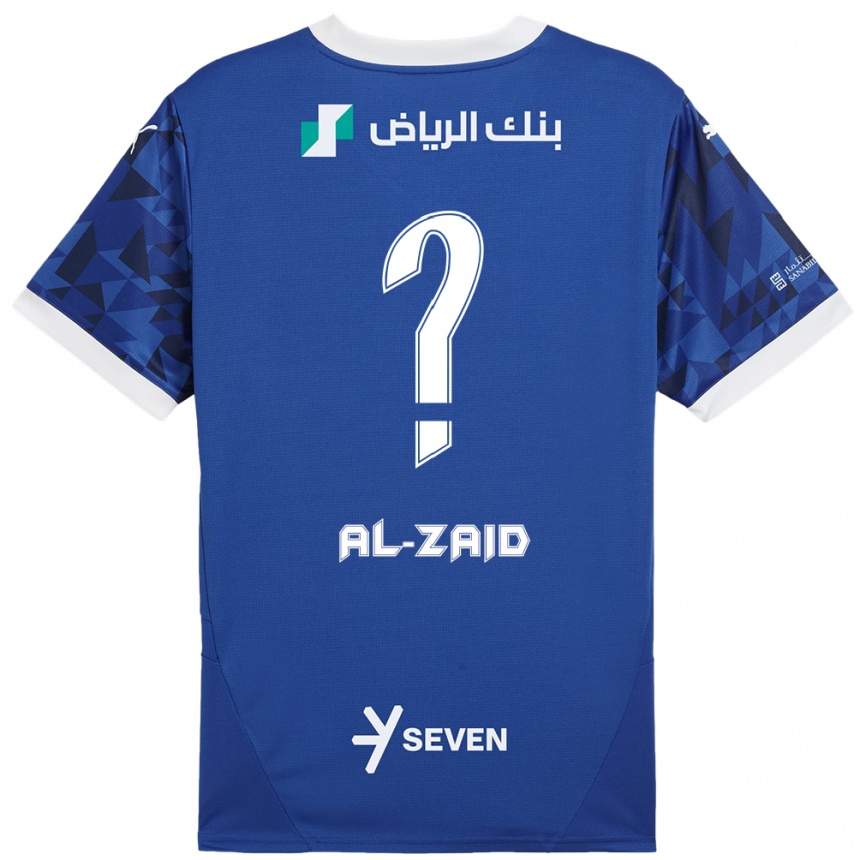 Niño Fútbol Camiseta Suhayb Al-Zaid #0 Azul Oscuro Blanco 1ª Equipación 2024/25 Argentina