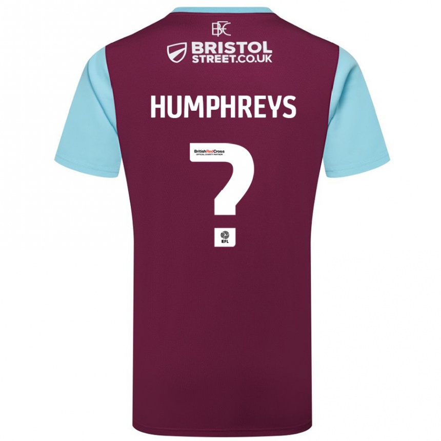 Niño Fútbol Camiseta Bashir Humphreys #0 Borgoña Azul Cielo 1ª Equipación 2024/25 Argentina