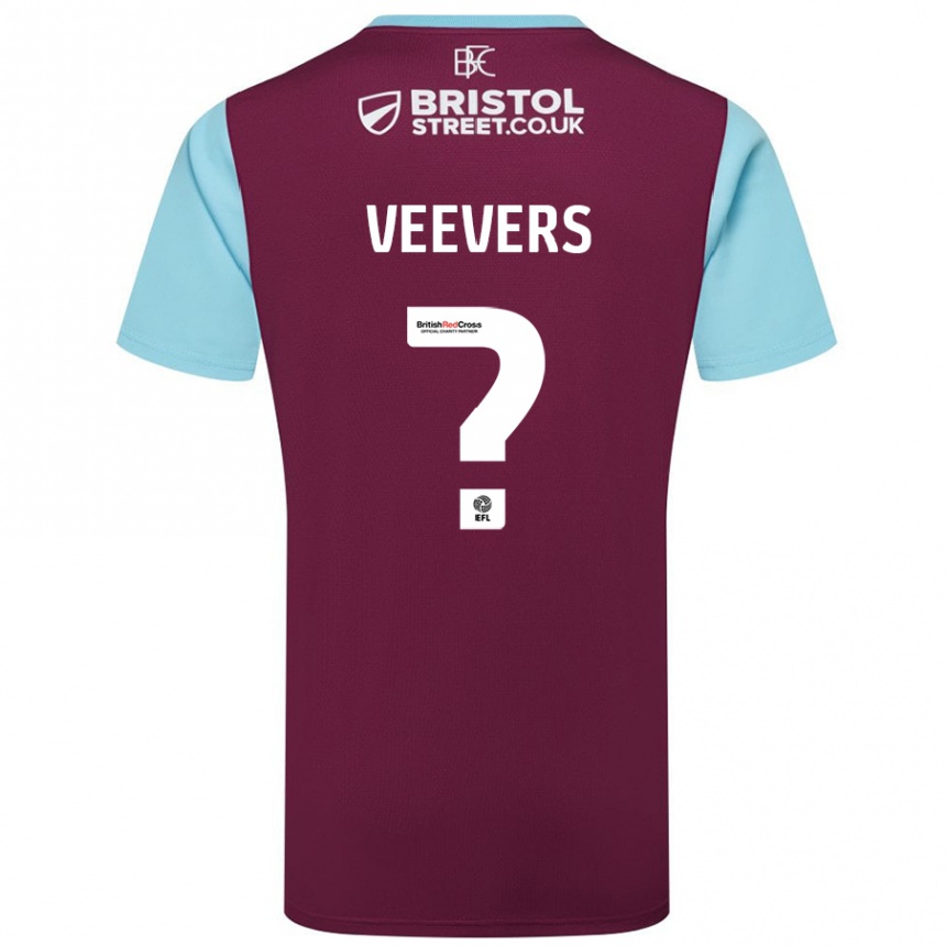 Niño Fútbol Camiseta Charlie Veevers #0 Borgoña Azul Cielo 1ª Equipación 2024/25 Argentina