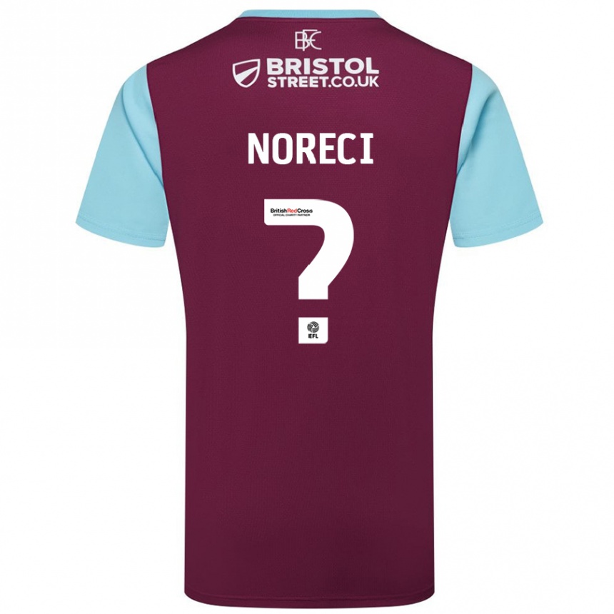 Niño Fútbol Camiseta Jamie Noreci #0 Borgoña Azul Cielo 1ª Equipación 2024/25 Argentina