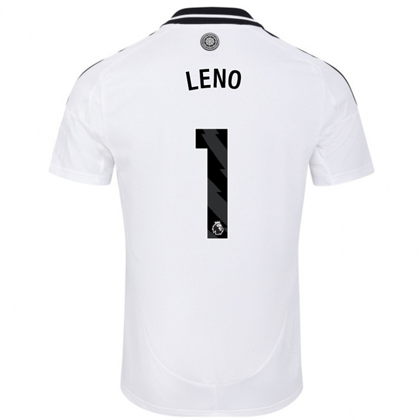 Niño Fútbol Camiseta Bernd Leno #1 Blanco 1ª Equipación 2024/25 Argentina