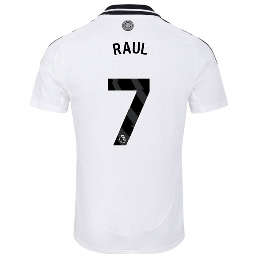 Niño Fútbol Camiseta Raúl Jiménez #7 Blanco 1ª Equipación 2024/25 Argentina